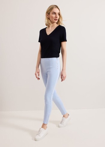 Phase Eight Amina Skinny Trousers Blue USA | 9075382-SZ